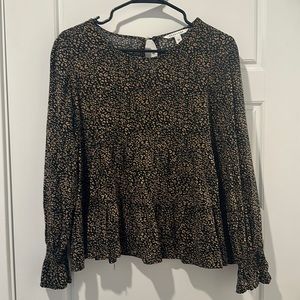 Cheetah print blouse